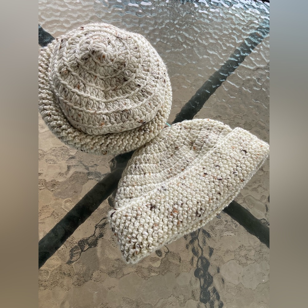 Men Adult/Teen Fisherman Short way Knitwear Beanie/Color: Wood Chip Sand